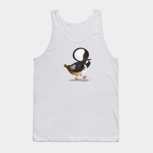 Hooded Merganser Tank Top by julianamotzko